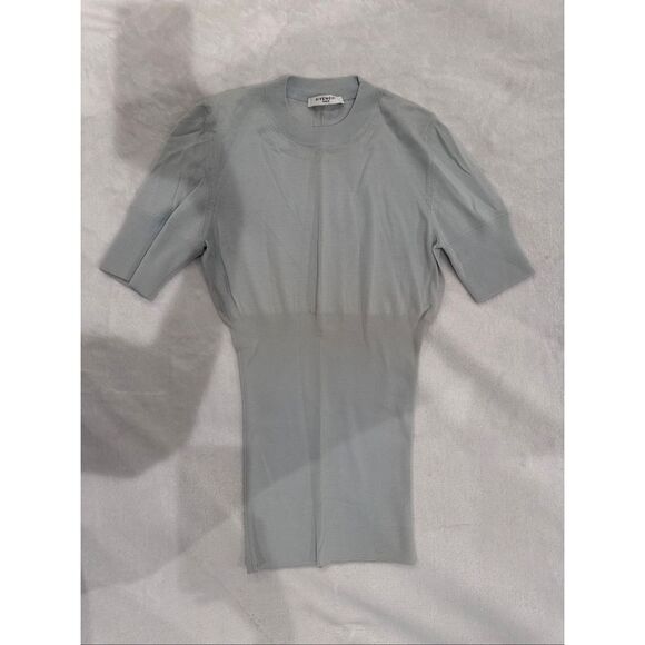 GIVENCHY PARIS size XS baby blue tee shirt - Picture 1 of 4